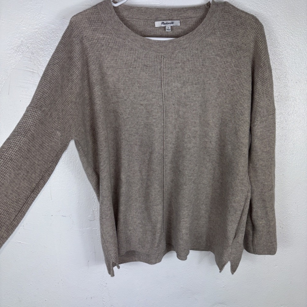 madewell‎ S top Wool/alpaca Blend Knit Top Neutral Color Country Cottage Core